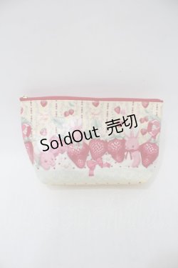 画像1: Angelic Pretty / Little Bunny Strawberryポーチ  イエロー S-25-11-03-055-AP-ZA-AS-ZS