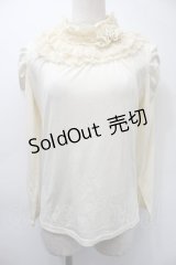 axes femme / レースフリルトップス  キナリ S-25-11-03-006-AX-TO-HR-ZS