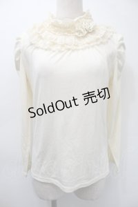 axes femme / レースフリルトップス  キナリ S-25-11-03-006-AX-TO-HR-ZS