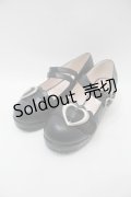 BABY,THE STARS SHINE BRIGHT / ハートバックルシューズ M 黒 S-25-11-03-056-BA-SH-HR-ZS