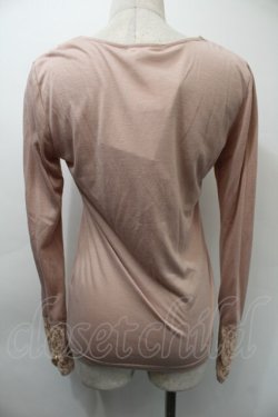 画像2: axes femme / 胸元ビジュー付きプルオーバー  ピンク S-25-11-03-010-AX-TO-HR-ZS