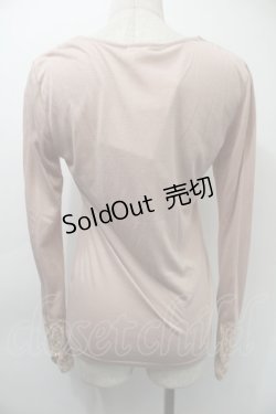 画像2: axes femme / 胸元ビジュー付きプルオーバー  ピンク S-25-11-03-010-AX-TO-HR-ZS