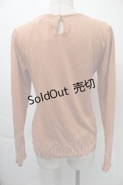 画像2: axes femme / フロントレース&レース襟カットソー  オレンジ S-25-11-03-019-AX-TO-HR-ZS