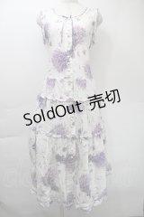 PINK HOUSE / ラベンダーブーケワンピース  白 S-25-11-03-024-LO-OP-SZ-ZS