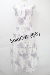 PINK HOUSE / ラベンダーブーケワンピース  白 S-25-11-03-024-LO-OP-SZ-ZS