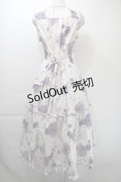 画像2: PINK HOUSE / ラベンダーブーケワンピース  白 S-25-11-03-024-LO-OP-SZ-ZS