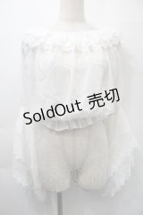 LOLITA / レーストップス  白 S-25-11-03-003-LO-BL-HR-ZS