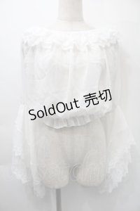 LOLITA / レーストップス  白 S-25-11-03-003-LO-BL-HR-ZS