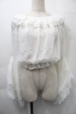 画像1: LOLITA / レーストップス  白 S-25-11-03-003-LO-BL-HR-ZS