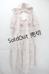 PINK HOUSE / クッキーラビッツプリントフード付きミディワンピース  ピンク S-25-11-03-026-LO-OP-AS-ZS