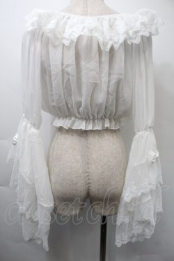 画像2: LOLITA / レーストップス  白 S-25-11-03-003-LO-BL-HR-ZS