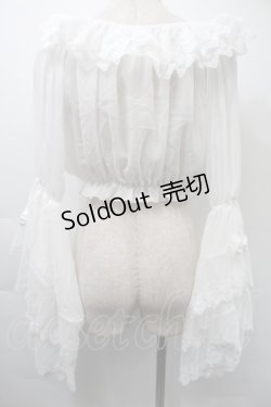 画像2: LOLITA / レーストップス  白 S-25-11-03-003-LO-BL-HR-ZS