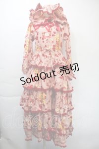 PINK HOUSE / strawberry choco bearプリントミディワンピース  ピンク S-25-11-03-031-LO-OP-AS-ZS