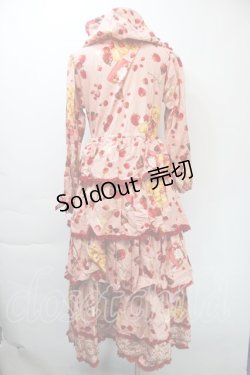 画像2: PINK HOUSE / strawberry choco bearプリントミディワンピース  ピンク S-25-11-03-031-LO-OP-AS-ZS