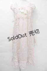 PINK HOUSE / ローズ刺繍タブリエ  ピンク S-25-11-03-032-LO-OP-SZ-ZS