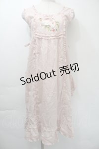 PINK HOUSE / ローズ刺繍タブリエ  ピンク S-25-11-03-032-LO-OP-SZ-ZS