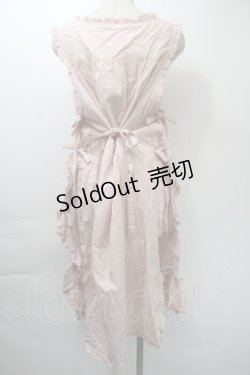 画像2: PINK HOUSE / ローズ刺繍タブリエ  ピンク S-25-11-03-032-LO-OP-SZ-ZS