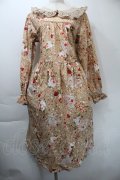 PINK HOUSE / オーナメントローズプリントミディワンピース  ベージュ S-25-11-03-034-LO-OP-SZ-ZS