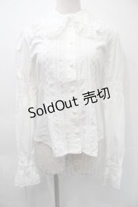 BABY,THE STARS SHINE BRIGHT / 後ろピンタックブラウス  白 S-25-11-03-004-BA-BL-HR-ZS