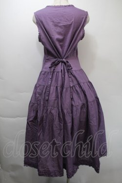 画像2: PINK HOUSE / ピコフリルロングノースリーブワンピース  紫 S-25-11-03-038-LO-OP-AS-ZS