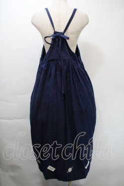 画像2: PINK HOUSE / 裾ワッペンワンピース  青 S-25-11-03-039-LO-OP-AS-ZS