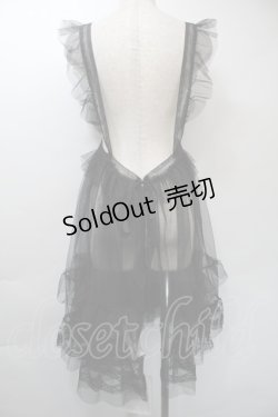 画像2: FLC / 星名桜子 レースエプロン  黒 S-25-11-03-044-LO-SK-HR-ZS
