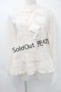 PINK HOUSE / ローンフリルブラウス  オフ S-25-11-03-005-LO-BL-AS-ZS