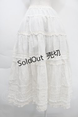 画像2: PINK HOUSE / ローンフリルスカート  オフ S-25-11-03-046-LO-SK-AS-ZS