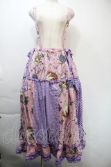 PINK HOUSE / ブルーベリーファームプリントパッチワークスカート  ラベンダー S-25-11-03-047-LO-SK-SZ-ZS