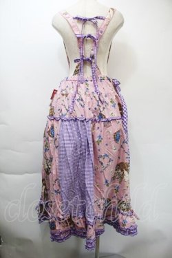 画像2: PINK HOUSE / ブルーベリーファームプリントパッチワークスカート  ラベンダー S-25-11-03-047-LO-SK-SZ-ZS