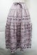 画像1: PINK HOUSE / ヴァイオレット刺繍スカート  ラベンダー S-25-11-03-050-LO-SK-AS-ZS (1)