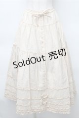 PINK HOUSE / ピコフリルデニムスカート  オフ S-25-11-05-040-LO-SK-SZ-ZS