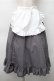 画像1: Cherirulu Chocola / MYフリルスカート+エプロン  グレー S-25-11-05-043-LO-SK-AS-ZS (1)