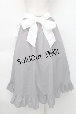 画像2: Cherirulu Chocola / MYフリルスカート+エプロン  グレー S-25-11-05-043-LO-SK-AS-ZS