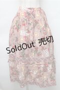 PINK HOUSE / スカーレットキャンドルプリントスカート  ピンク S-25-11-05-045-LO-SK-AS-ZS