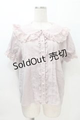 Ank Rouge / パールボタンレースブラウス  ピンク S-25-11-05-004-CA-BL-HR-ZS