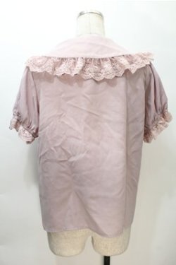 画像2: Ank Rouge / パールボタンレースブラウス  ピンク S-25-11-05-004-CA-BL-HR-ZS