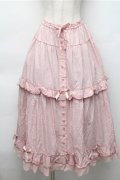 PINK HOUSE / ×misako aoki ギンガムチェックスカート  ピンク S-25-11-05-049-LO-SK-SZ-ZS