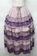PINK HOUSE / グラデーションティアードスカート  ラベンダー S-25-11-05-050-LO-SK-AS-ZS