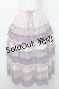 PINK HOUSE / グラデーションティアードスカート  ラベンダー S-25-11-05-050-LO-SK-AS-ZS