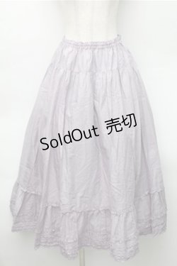 画像1: PINK HOUSE / コットンインナースカート  ラベンダー S-25-11-05-051-LO-SK-AS-ZS