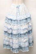 PINK HOUSE / グラデーションティアードスカート  ブルー S-25-11-05-052-LO-SK-AS-ZS