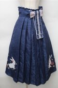 Cute.Q / 和風うさぎスカート S 紺 S-25-11-05-053-EL-OP-HR-ZS