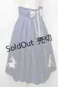 Cute.Q / 和風うさぎスカート S 紺 S-25-11-05-053-EL-OP-HR-ZS