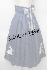 Cute.Q / 和風うさぎスカート S 紺 S-25-11-05-053-EL-OP-HR-ZS