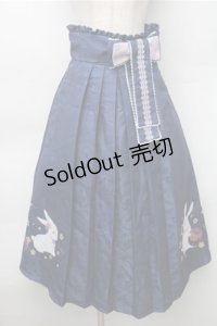 Cute.Q / 和風うさぎスカート S 紺 S-25-11-05-053-EL-OP-HR-ZS