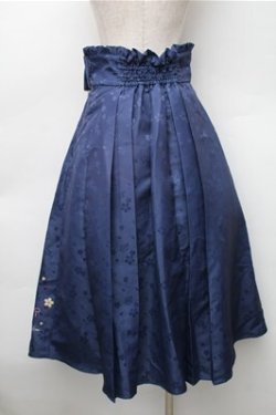 画像2: Cute.Q / 和風うさぎスカート S 紺 S-25-11-05-053-EL-OP-HR-ZS