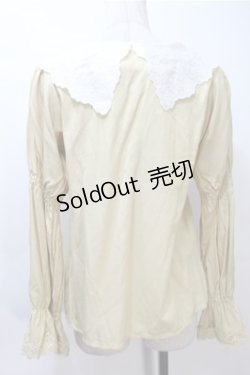 画像2: axes femme / ビッグ襟ブラウス  イエロー S-25-11-05-005-AX-BL-HR-ZS