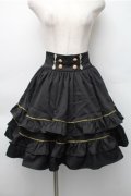 Silent Mars / 堕月の法則スカート  黒 S-25-11-05-056-LO-SK-AS-ZS