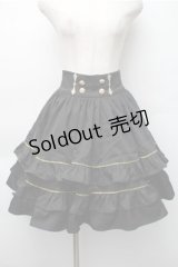 Silent Mars / 堕月の法則スカート  黒 S-25-11-05-056-LO-SK-AS-ZS